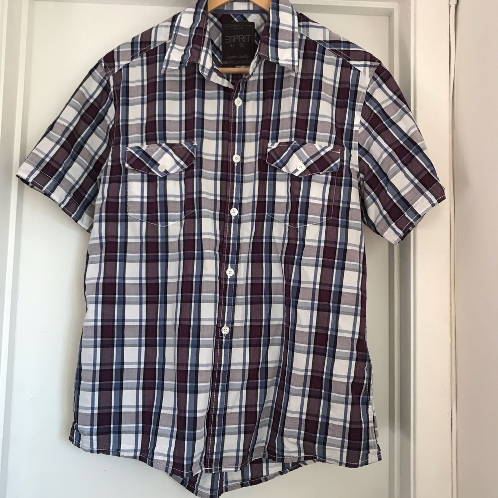 Esprit shortsleeved checkered shirt